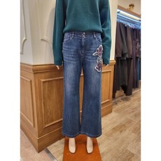 비꼴리끄 데님 자수 와이드 팬츠 B244DS2040_s 705246