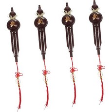 Veemoon 미니 호박 피리 모형 4개 세트 인형의 집 장식 인형 소품용 악기 2127239