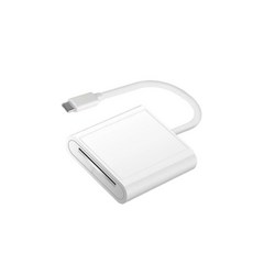 【讀卡機】適用Type-C接口安卓手機 手機OTG讀卡器 三合一轉USB3.0轉接器 SD/TF卡讀卡器, 白色, 1個, Type-C轉SD單卡