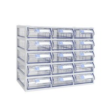 [국내생산 완제품] 모아이샵 다용도 스마트 정리함 투명수납함 멀티박스 미니수납함 멀티수납함, 단일, 1개