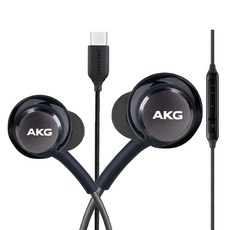 삼성 정품 C타입 AKG 갤럭시 S24 S23 S22 S21 S20 Z시리즈, 블랙, 1개