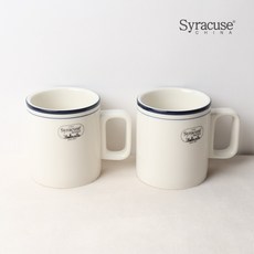 시라쿠스 뉴욕 일자머그, 2개, 미드나잇블루