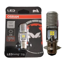 오토바이 LED 전구 헤드라이트 범용(흰색+노란색) T19/H4 높음/낮음 엔진, 01 T19