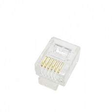 [DND] 플러그 2팁 전화모뎀 RJ12 6P6C 전화 커넥터 100개 1박스