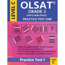 (영문도서) Olsat Grade 2 (3rd Grade Entry) Level C: Practice Test One Gifted and Talented... Paperback, Origins Tutoring, English, 9781948255660