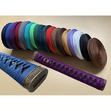 칼자루 끈 손잡이 검 무사 검집 칼집 스트랩 목검 핸들 네이비블루실크1개4m랩26cm, 1. 네이비블루실크1개4m랩26cm