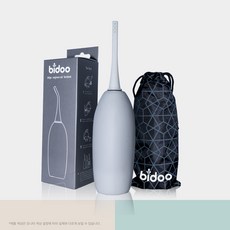 bidoo 휴대용 비데 수동 여행용 포터블 비데 파우치 세트 열탕소독 가능, 단순배송상품, 페블