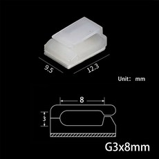 10 Pcs 충전기 케이블 주최자 USB 와인 더 데스크탑 깔끔한 클립 관리 와이어 홀더 마우스 헤드폰 데스크 코드 액세서리, White G 3x8mm