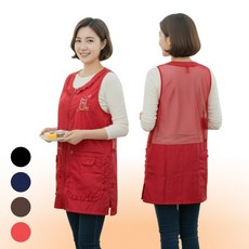 위키란쥬 부엉이 망사 여름 지퍼 앞치마, 곤색