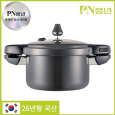 [26년형] PN풍년 국내생산 가정용 업소용 압력솥 인덕션 사용 블랙펄메가 IH, 10인용, 1개, 5.2L