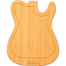 老羊樂器店 Fender Cutting Board 吉他造型 竹製切菜板砧板，第二代公司貨，送禮好物, 1個, TELE