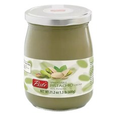 Pisti 스프레드 피스타치오 21.2온스 600g 부드럽고 크리미한 질감의 프리미엄 디저트 이탈리아산, 1개