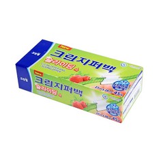 크린랩 대용량 슬라이딩 지퍼백 27 x 28 cm, 대(L), 45개입, 1개