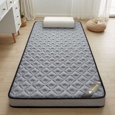 매트리스 천연라텍스 5cm 침대 싱글/퀸Size 바닥용 허리 건강 수면매트 격자형 텍스타일