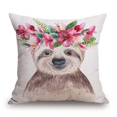 장식용 쿠션 커버 고양이 베개 커버 귀여운 꼬리 장식 베개 커버 소파 소파 의자 침대용 고양이 테마 선물 쿠션 커버 45.7 x 45.7cm(18 x 18인치), Tss24