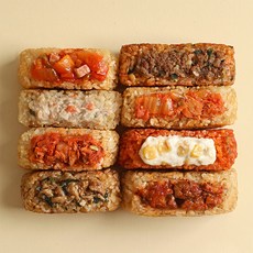 [다신샵] 빅사이즈 오늘은점보현미주먹밥 5종 혼합세트(참치김치+콘치즈+제육+비빔+청양참치마요), 150g, 10개