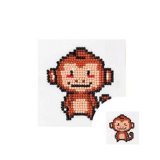어린이 동물 보석십자수 원숭이 1개 어린이보석십자수 초등보석십자수만들기