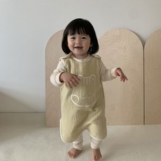 돗투돗 디어프렌즈 거즈 사계절 수면조끼