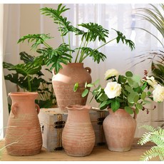 도자기 토기 화병 빈티지 오브제 엔틱 스타일 대형 꽃꽂이 인테리어 장식품 데코 아이템 홈 데코용, 번호 5