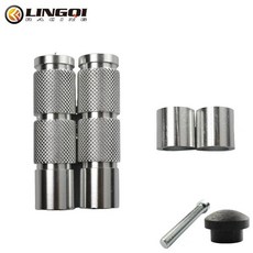 도구 알루미늄 발 페그 오토바이 레트로 발판 페달 먼지 핏 자전거 부품, 1개