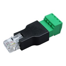 RJ11 轉 4P 接線端子 免焊接轉接頭, 1個, 6p4c接線端子（1個裝）, 6p4c接線端子