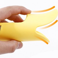 산책용 강아지 오리모양 입마개 옐로우 S, 단품