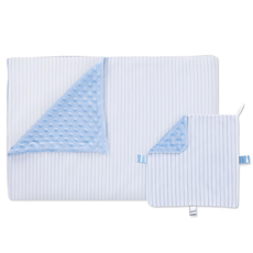 酷咕鴨 Ku-Ku Duckbill 豆豆安撫毯，輕柔透氣，多功能用途，寶寶舒適睡眠必備, Blue