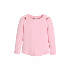 [국내매장 정품] CURLYSUE [컬리수] 어깨트임골지티셔츠 627713