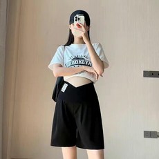 프롬오유 임산부반바지 여름 만삭 팬츠 임부용 임부