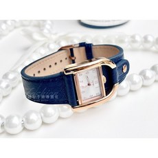 FOSSIL Harwell 義式經典馬鞍女錶 藍色真皮錶帶 ES5266 原廠公司貨 美式休閒風格