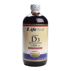 LifeTIME 液體 D3 1000 IU 混合漿果, 1個, 480毫升
