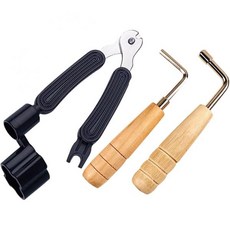 1세트 기타 줄 감기기 및 자르기 도구 다기능 수리 키트 교체 유지보수 가볍고 보관이 쉬움, 1세트 기타 줄 감기기 및 자르기 도구 다기능 수리 키
