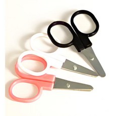 미니 가위 3색 세트 실밥제거 애견 발바닥털 미용가위 바느질 쪽가위, 1개, 블랙