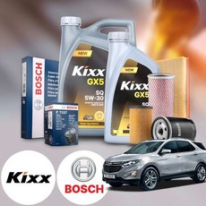 쉐보레 이쿼녹스(22~) 1.5 2WD 가솔린 킥스 GX5 SQ 5W30 엔진오일필터세트 4리터