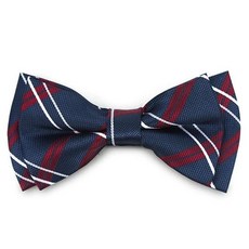 나비넥타이 크로스 스트라이프 블루 보타이_RV130_RV9130_유아