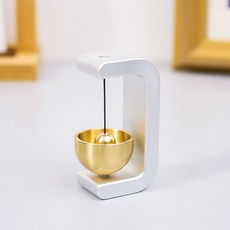 APOIO 출입문 자석 도어벨 문종 현관종 집들이 개업 선물, 실버