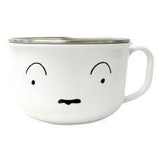 LE BARN 沒辦法阻止蠟筆小新防滑不鏽鋼把手碗, 1個, 混色