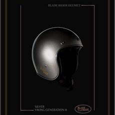 P&J 捷寶 blade rider 3/4 復古 小帽體 安全帽 限量紅色, 復古銀,M, 1個