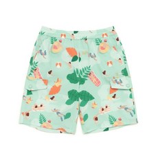 국내매장품 내셔널지오그래픽 키즈 NATIONAL GEOGRAPHIC KIDS K232UHP610 패턴 시어서커 반바지 SKY MINT