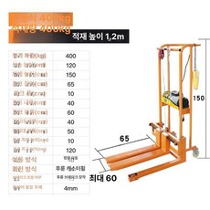 입식 지게차 포크 팔레트 유압 리프트 바퀴, 1개