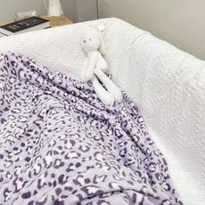 호피 무늬 담요 학교 담요 사무실 갸루 침실, 1개, B. 보라색 표범