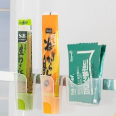 소스 정리 홀더 냉장고 미니 클립형 도어 포켓 양념통 수납, 일상공장 슬림형 3P, 1개