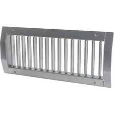 원형 나선형 덕트용 베조웍스 13인치 x 5인치 그릴 - HVAC 덕트 시스템용 아연 도금 강철 레지스터 통풍구 커버 1방향 조절 가능한 루버 블레이드 공기 환기 배기, 1 Way Louver, 13" x 5"