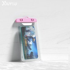 防水手機套 觸控手機包 適用6.8吋以內, 粉色, 1個