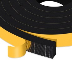 트리시키 웨더 스트리핑 도어 씰 스트립 강력한 접착력 내광성 소음 감소 슬라이딩 도어용 폼 테이프 단열재 현관문 프레임 창문 1/2 x 1/4 26Ft, 3/4 In x 3/8 In x 13Ft, 1개