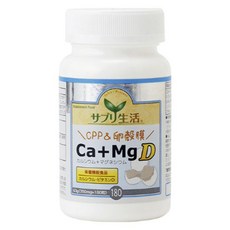 Sapuriseikatsu 鈣&鎂&維他命D骨骼營養錠 63g, 1罐, 180顆