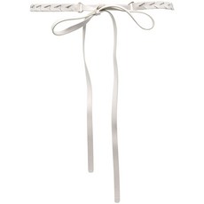 레드(V) 우븐 송아지 가죽 벨트