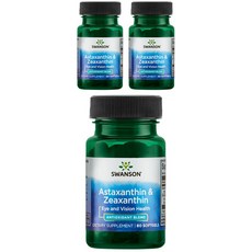 Swanson 斯旺森 蝦紅素&玉米黃素軟膠囊, 60顆, 3罐