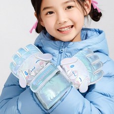 여자아동 방한장갑 샤인 빅페이스 입체 기모장갑 생일 입학 졸업 선물
