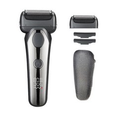 루나파몰XMOTAWISH 전기 면도기 왕복 고속 및 저 2단 조절식 전신 세척 가능 Type-c 충전식, Bla gray set, 05 Black gray set, 1개